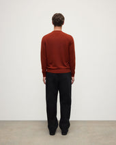 Rory Dark Red Classic Cashmere V-Neck Jumper