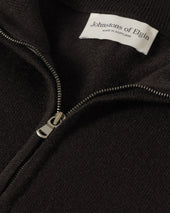 Rory Cashmere Classic Black Zip Neck Jumper