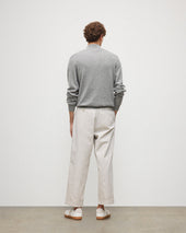 Rory Grey Classic Cashmere Zip Neck Jumper