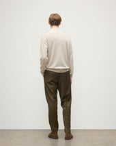 Rory Natural Classic Cashmere Zip Neck Jumper