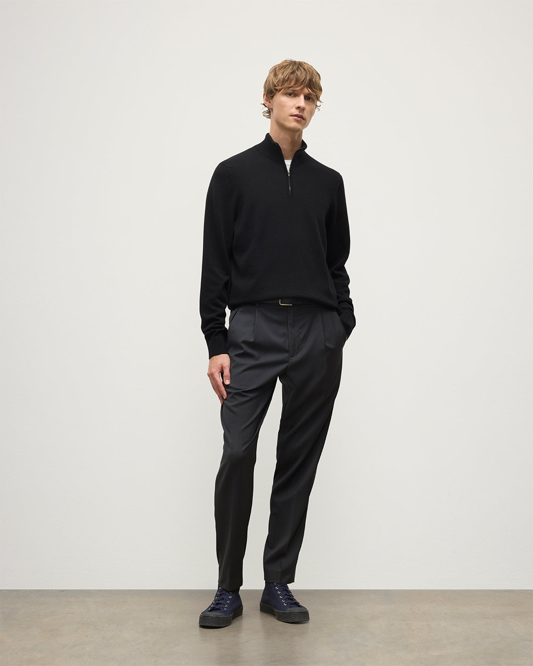 Rory Cashmere Classic Zip Neck Jumper