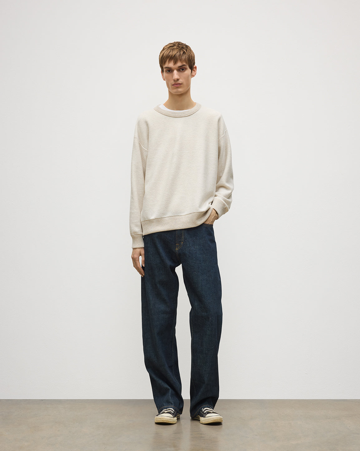 Liddell Natural Cashmere Sweatshirt