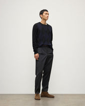 Argyll Black Cashmere Jumper