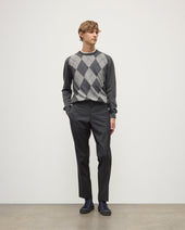 Argyll Mid Grey Cashmere Jumper
