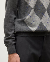 Argyll Mid Grey Cashmere Jumper