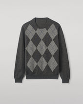 Argyll Mid Grey Cashmere Jumper