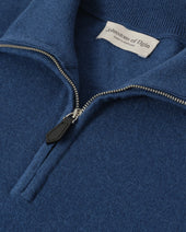 Reuben Cashmere Zip Neck Jumper