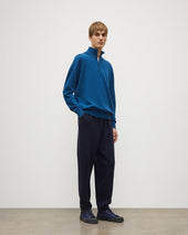 Reuben Cashmere Zip Neck Jumper