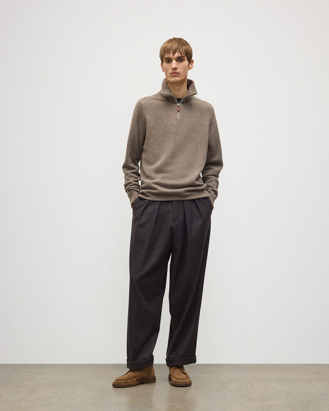 Tweel Cashmere Half Zip Jumper