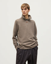 Tweel Cashmere Half Zip Jumper