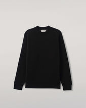 Double Faced Black Sweatshirt