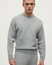 Double Face Light Grey Sweatshirt