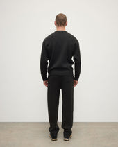 Double Faced Dark Grey Sweatshirt
