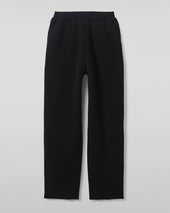 Double Face Black Tapered Joggers