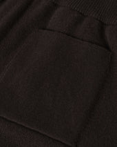 Double Faced Dark Grey Tapered Joggers