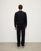 Double Faced Black Sweatshirt