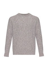 Wool Cashmere Slub Natural Jumper