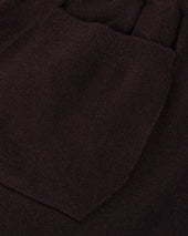 Tapered Cashmere Dark Brown Joggers