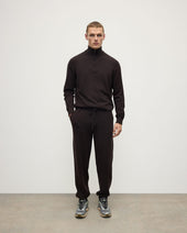 Tapered Cashmere Dark Brown Joggers