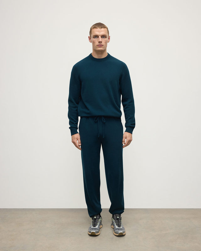 Kirk Bottle Green Cashmere Sweatpants