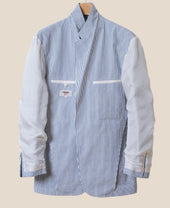 Unstructured Ivy Jacket Seersucker Stripe