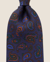 UNTIPPED NARROW TIE Ancient Madder Silk