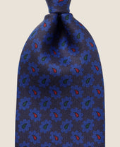 UNTIPPED NARROW TIE Ancient Madder Silk