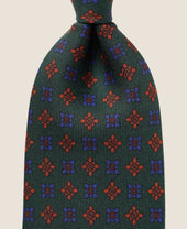 UNTIPPED NARROW TIE Ancient Madder Silk