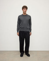 Superfine Merino Relaxed Dark Grey Jumper