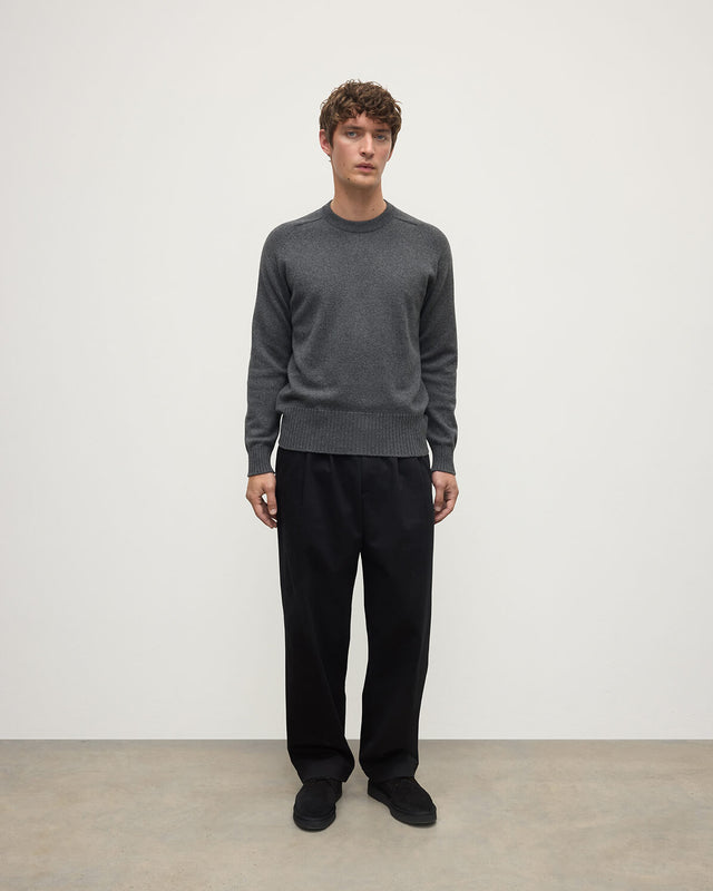 Superfine Merino Relaxed Dark Grey Jumper
