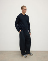 Superfine Merino Relaxed Dark Navy Jumper