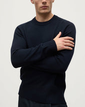 Superfine Merino Relaxed Dark Navy Jumper