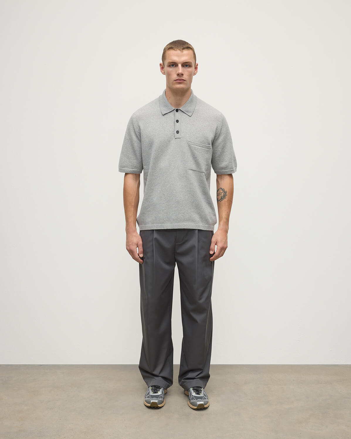 Superfine Merino Relaxed Polo Shirt