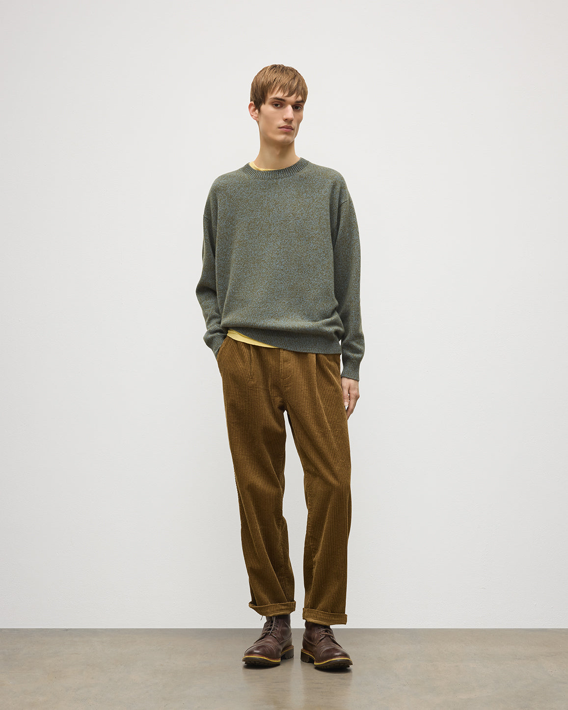 Craigie Green Lambswool Jumper