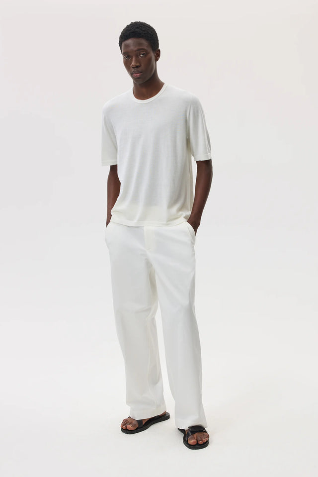 Superfine Merino White T-Shirt