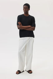 Superfine Merino Black T-Shirt
