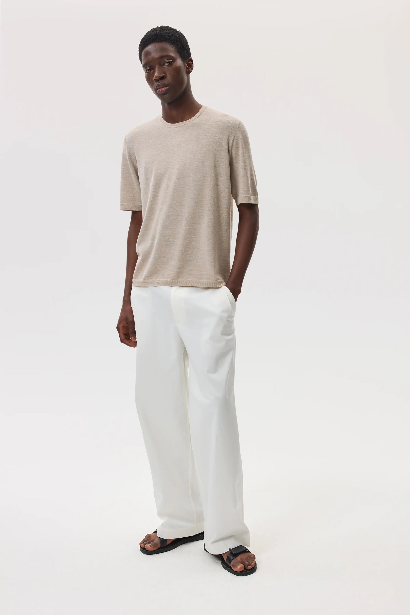 Superfine Merino Natural T Shirt