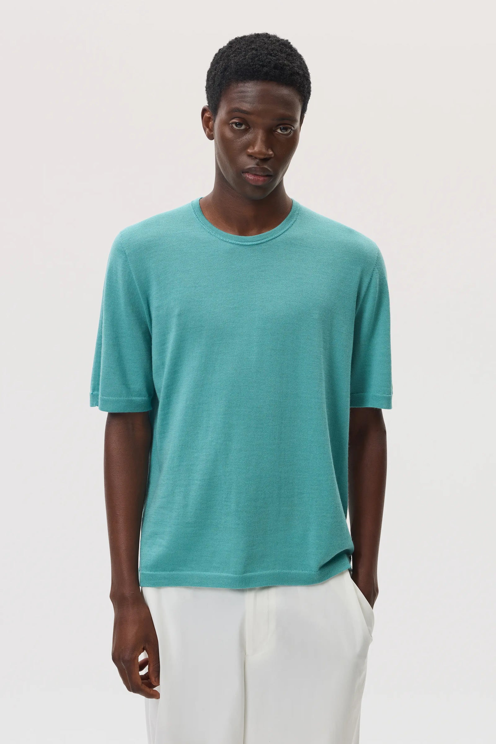 Superfine Merino Green T Shirt