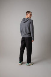 Seamless Mid Grey Merino Hoodie