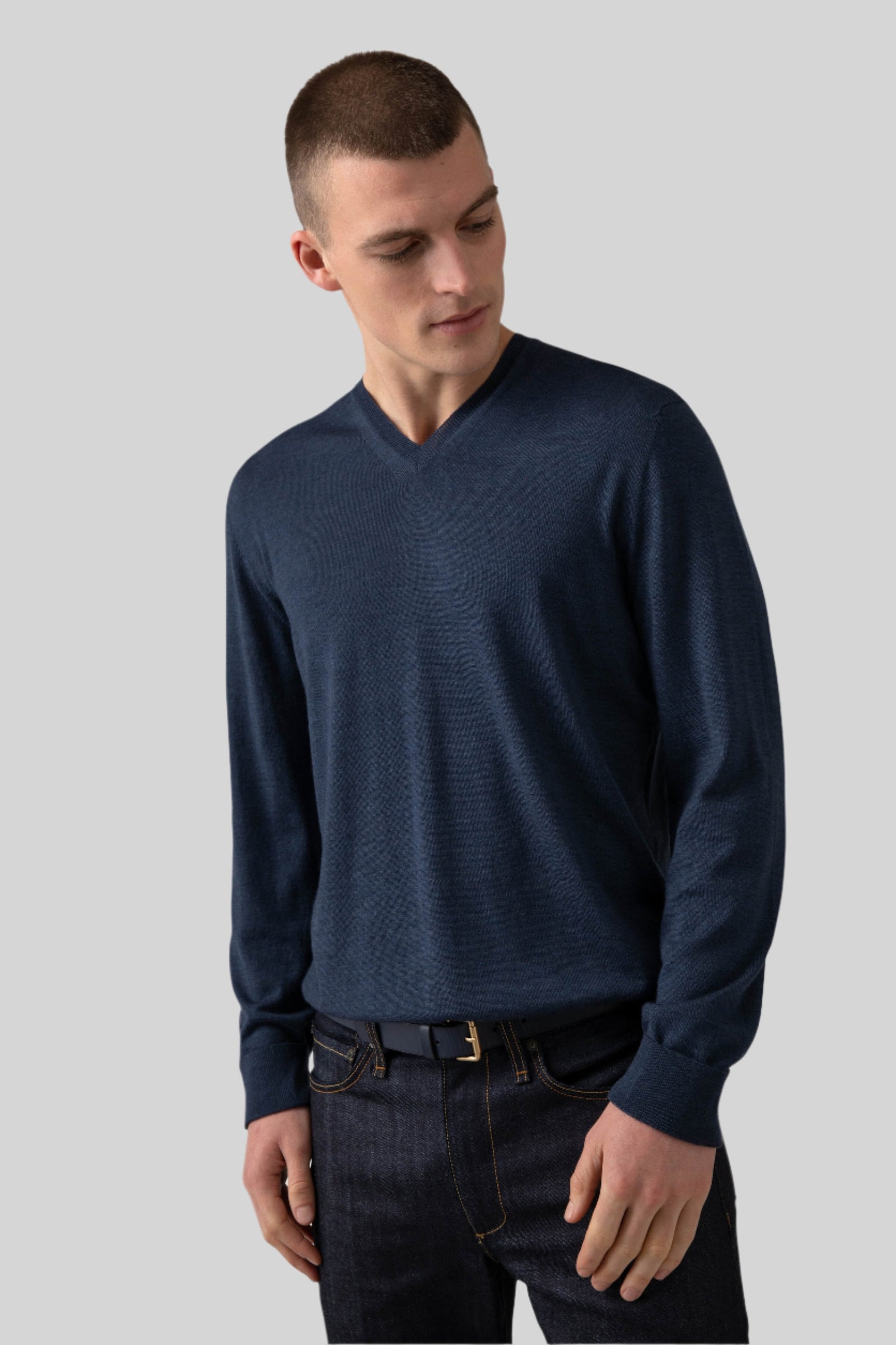 Superfine Merino V Neck Jumper