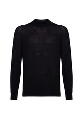 Mock Turtle Neck Merino Dark Navy Jumper