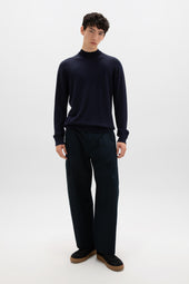 Mock Turtle Neck Merino Dark Navy Jumper