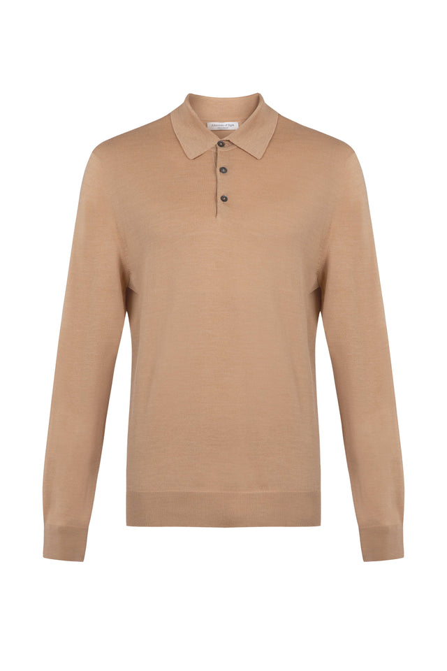 Merino Long Sleeve Poloshirt
