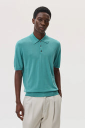 Superfine Merino Green Polo Shirt