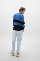 Colour Block Merino Jumper