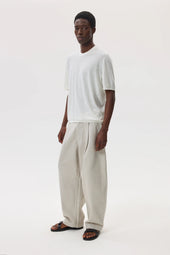 Superfine Merino Mesh White T-Shirt