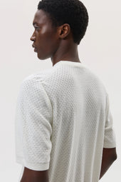 Superfine Merino Mesh White T-Shirt