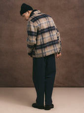 Haston Jacket in Oat Check Brushed Wool