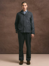 Wick Trouser in Charcoal Bonded Wool