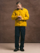 Dunbar Padded Jacket in Yellow Recycled Nylon